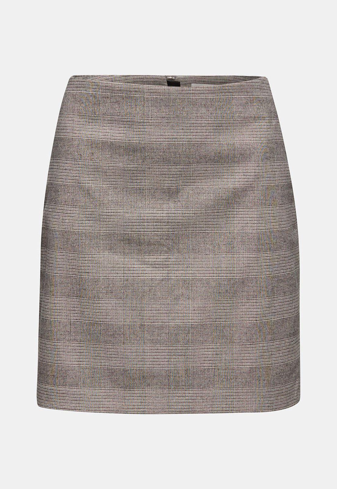 Falda Midi a cuadros Esprit-3