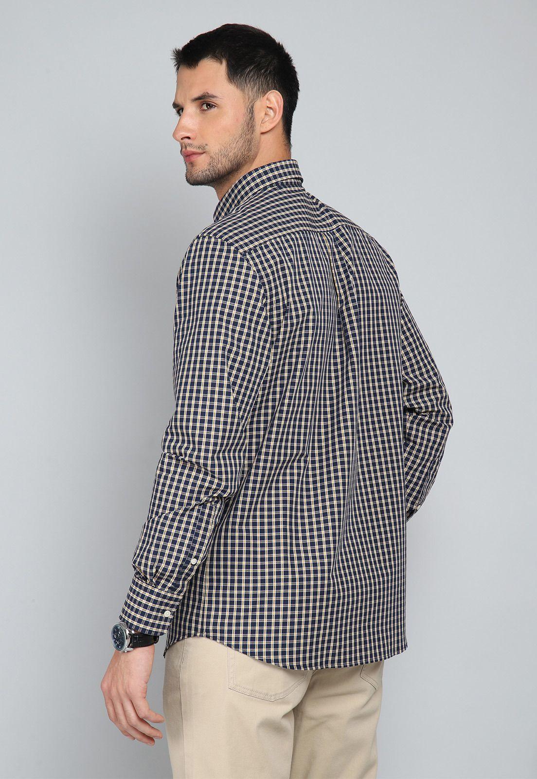 Camisa Cuadros Manga Larga Guy Laroche GLBIF45NB-1