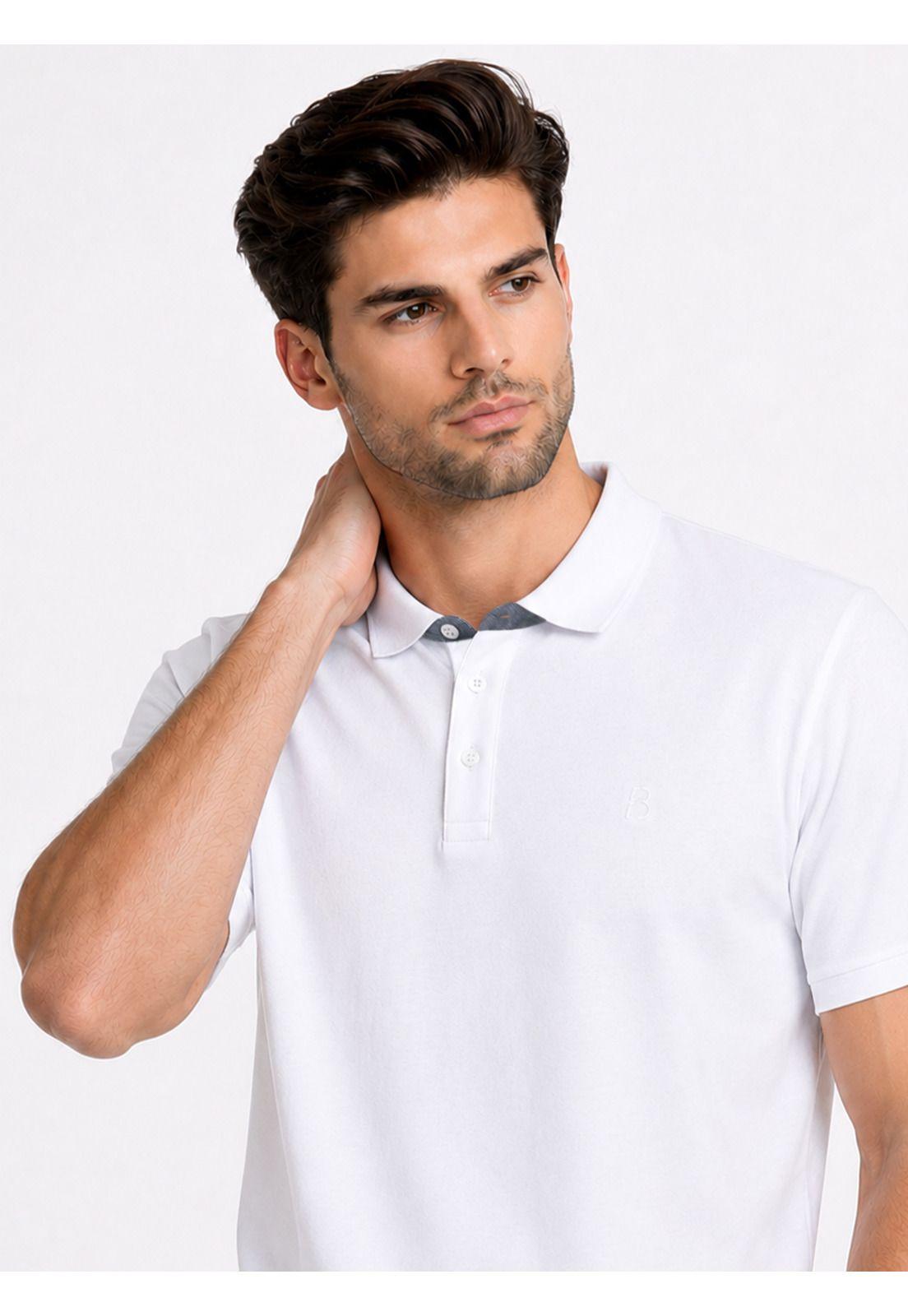 Polera Pique Regular Fit Blanco Piero Butti PBDVK50BL-2