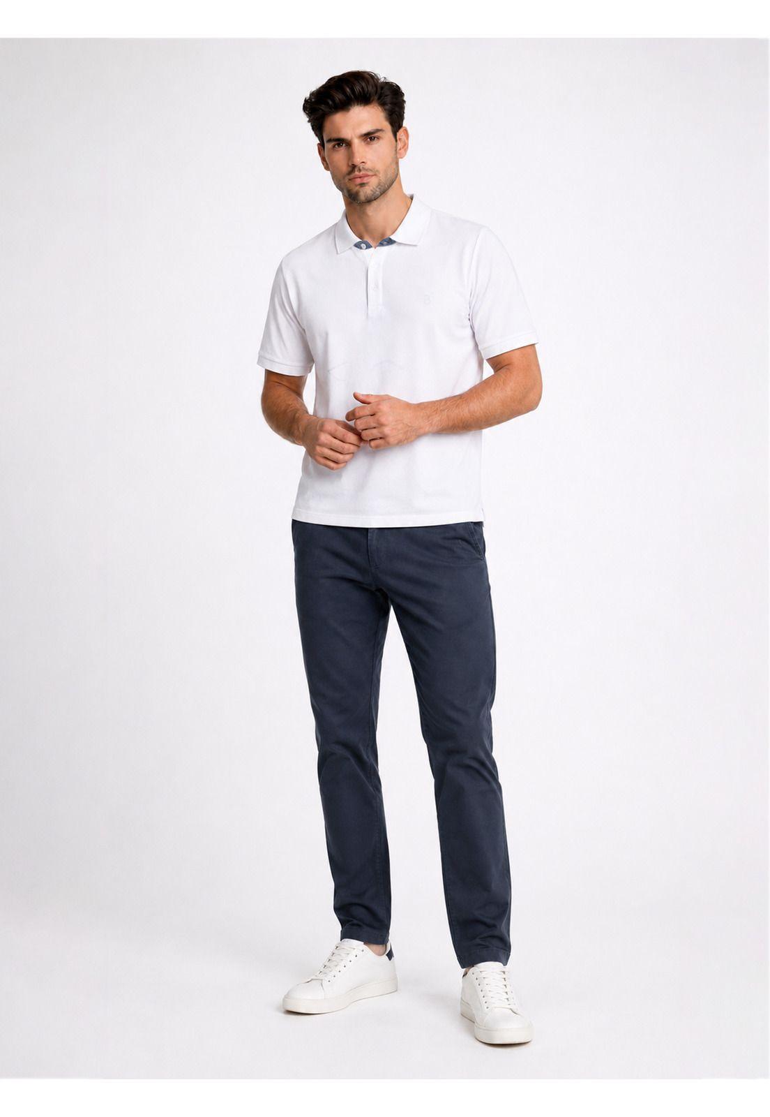 Polera Pique Regular Fit Blanco Piero Butti PBDVK50BL-3