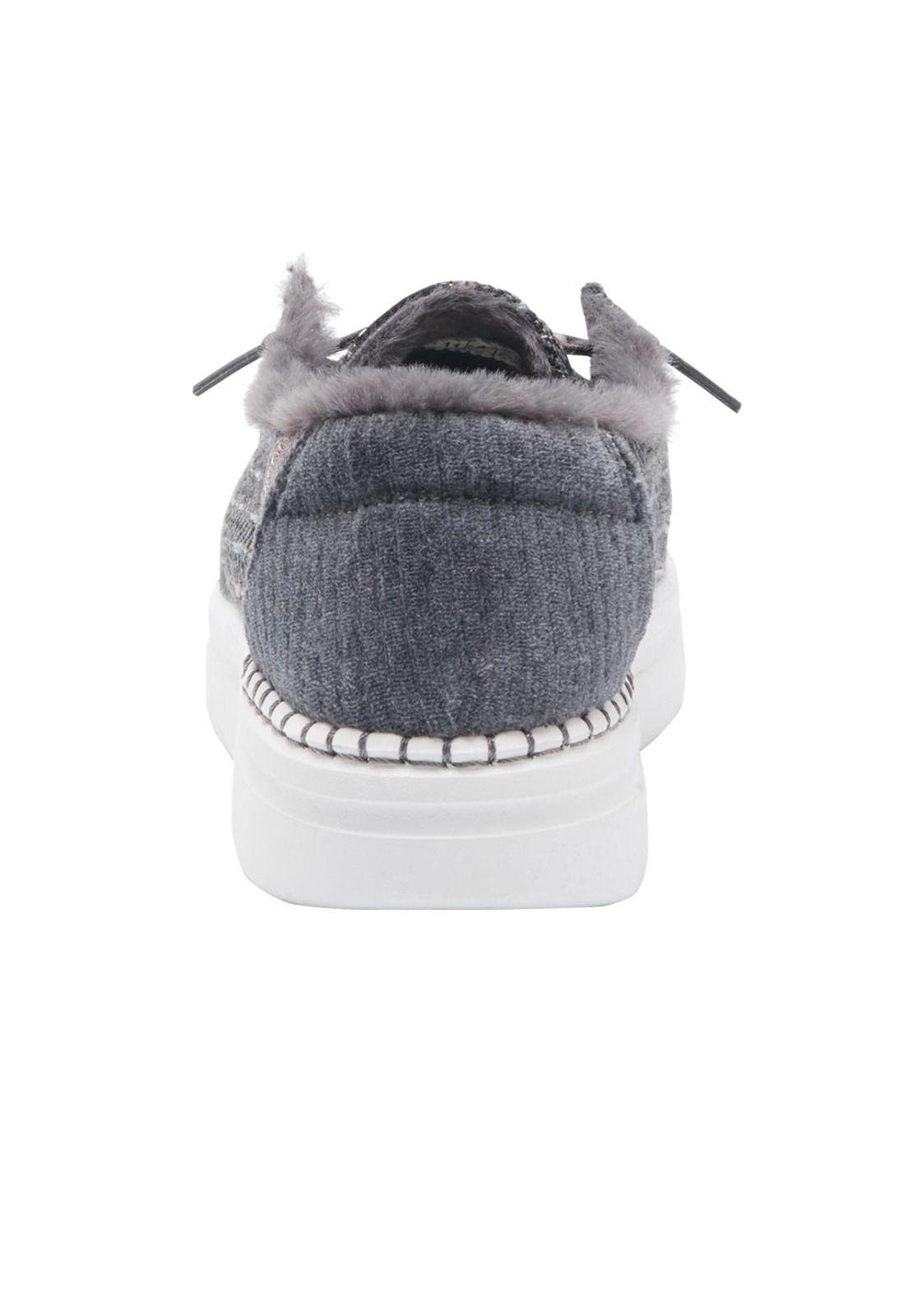 Zapato Wendy Rise Black Herringbone HeyDude-4