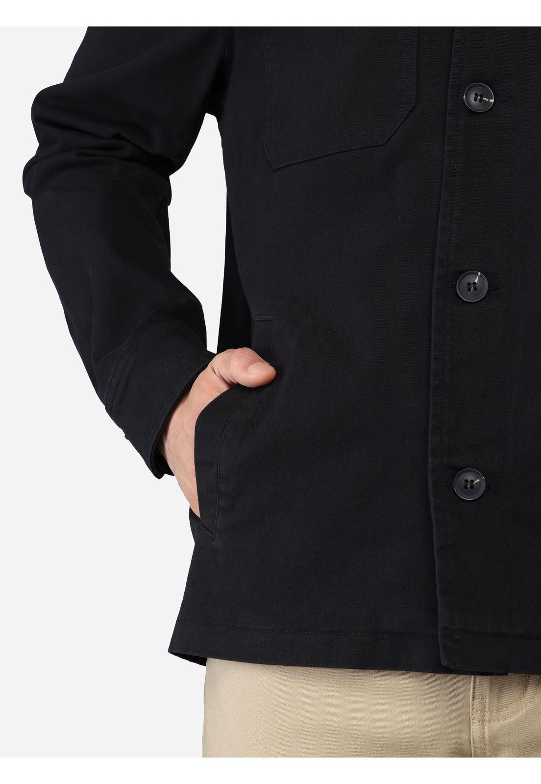 Chaqueta Lisa Spandex Regular Fit Negro Arrow CA33080NE-4