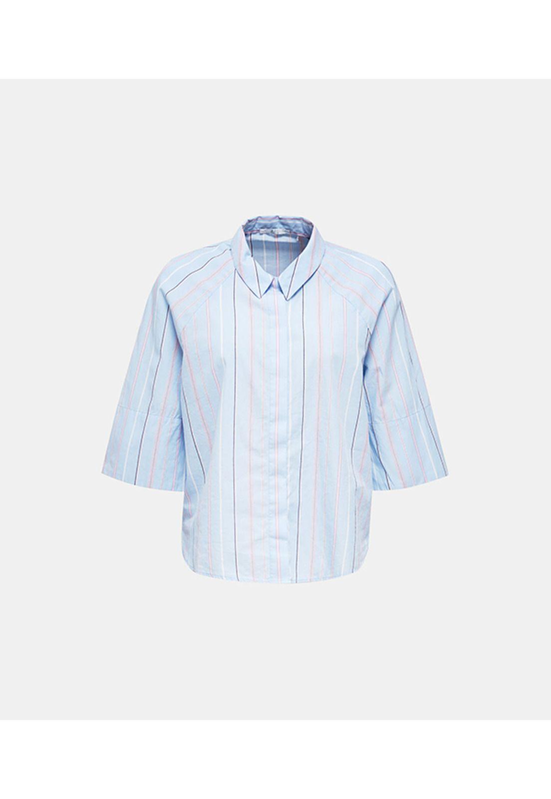 Blusa camisera a rayas-3