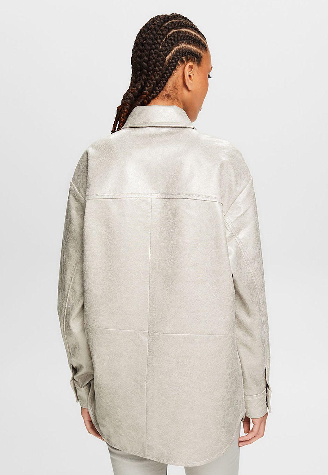 Chaqueta Con Acabado Metalizado Brillante Mujer Esprit 034EE1G306-2