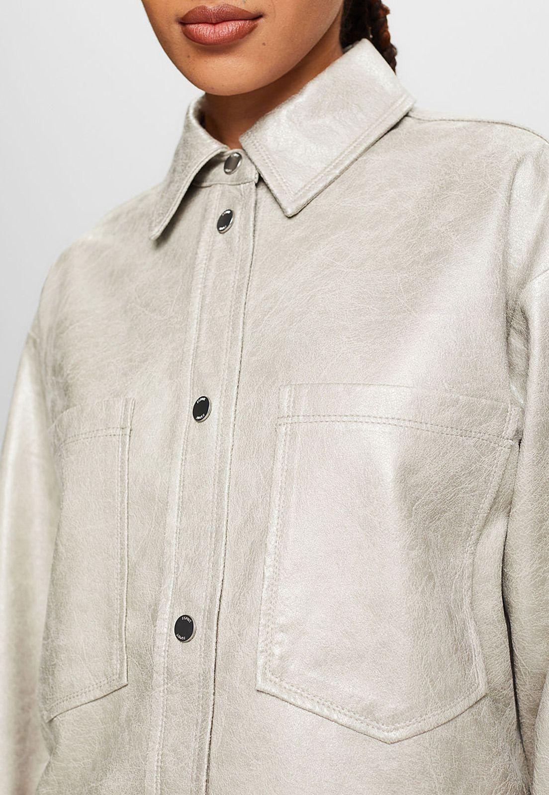 Chaqueta Con Acabado Metalizado Brillante Mujer Esprit 034EE1G306-3