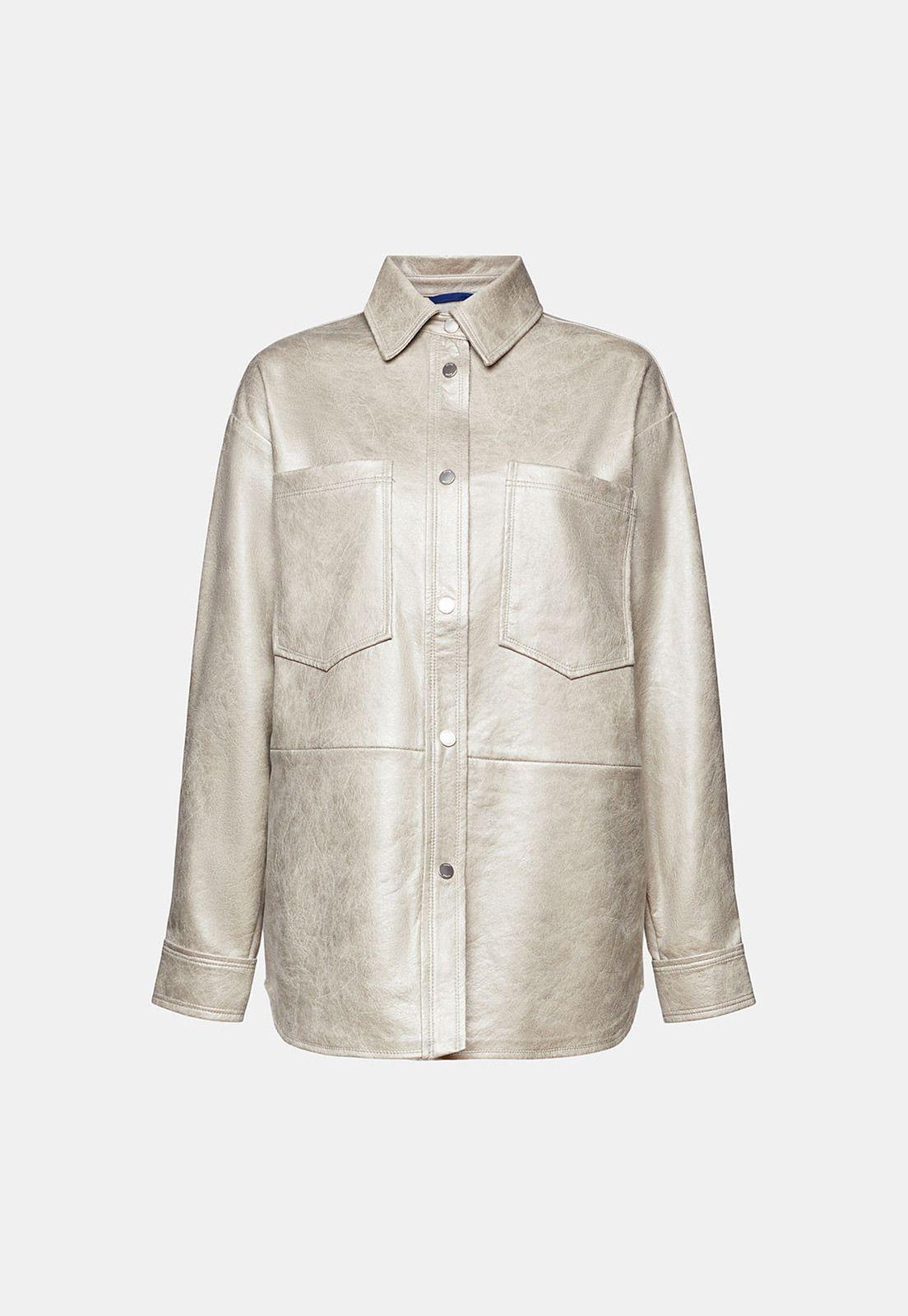 Chaqueta Con Acabado Metalizado Brillante Mujer Esprit 034EE1G306-5