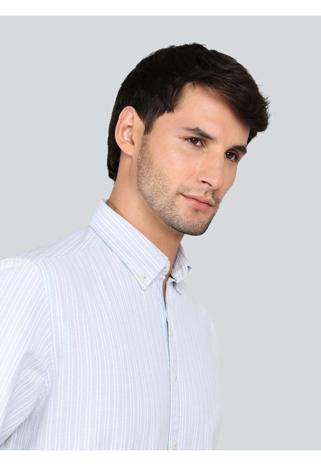 Camisa Oxford Spandex Regular fit Verde Arrow CM33007VE-2