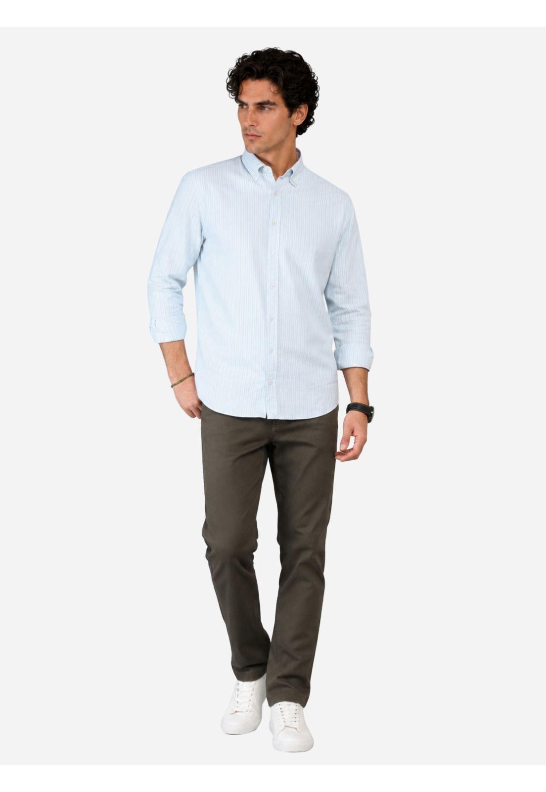 Camisa Oxford Spandex Regular fit Verde Arrow CM33007VE-3