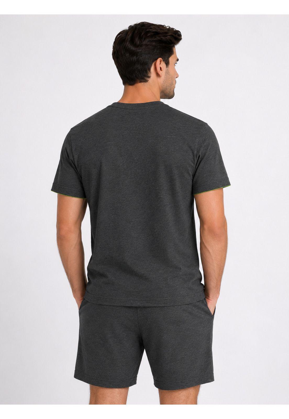 Pijama Corto Regular Fit Gris Oscuro Piero Butti PBDVP01GO-1