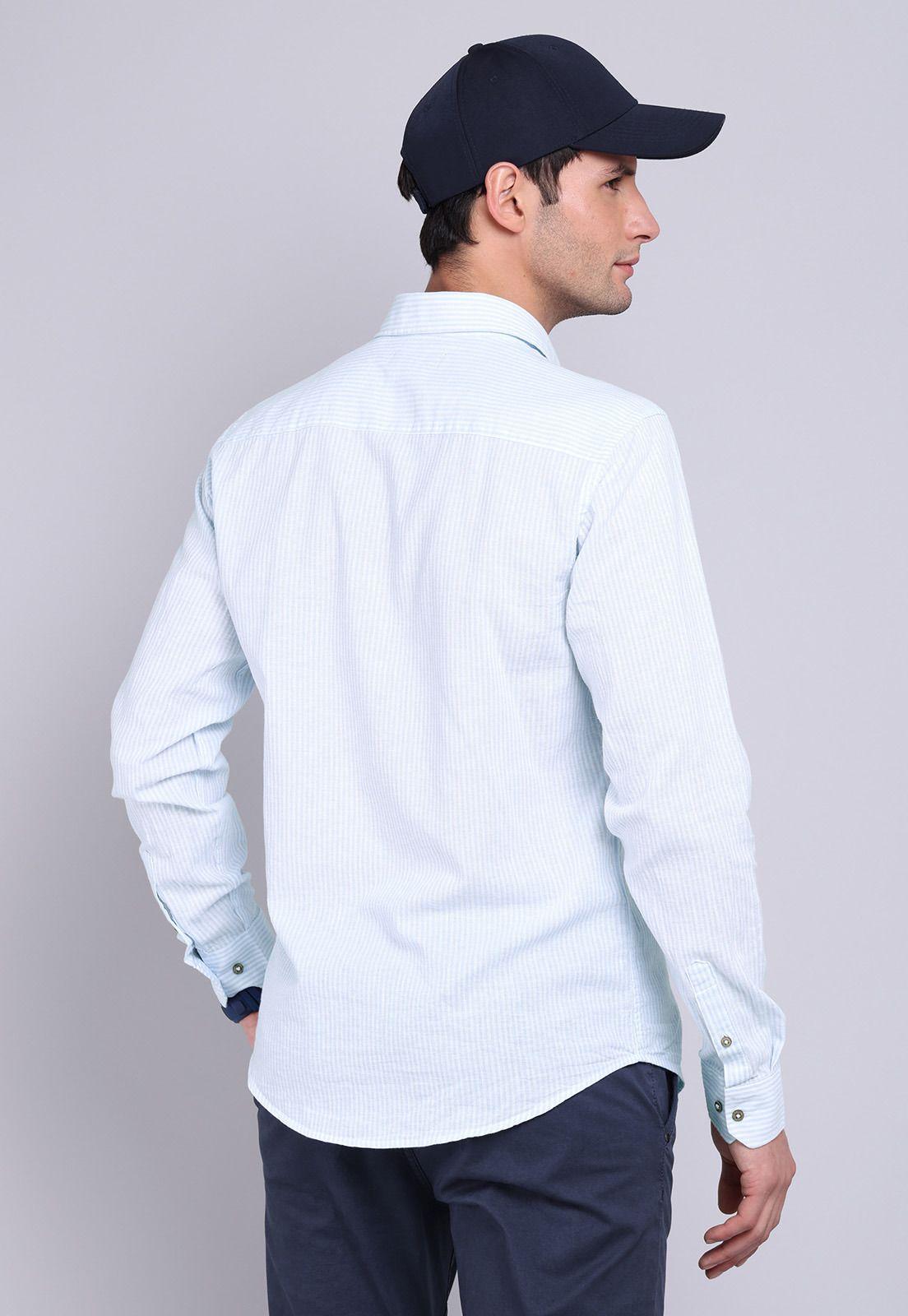 Camisa Lino Manga Larga Soviet BVSHF28CE-1