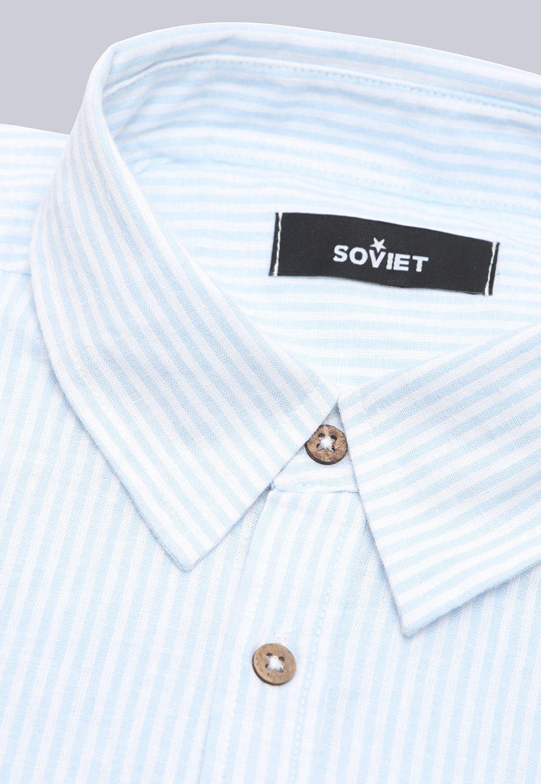 Camisa Lino Manga Larga Soviet BVSHF28CE-5