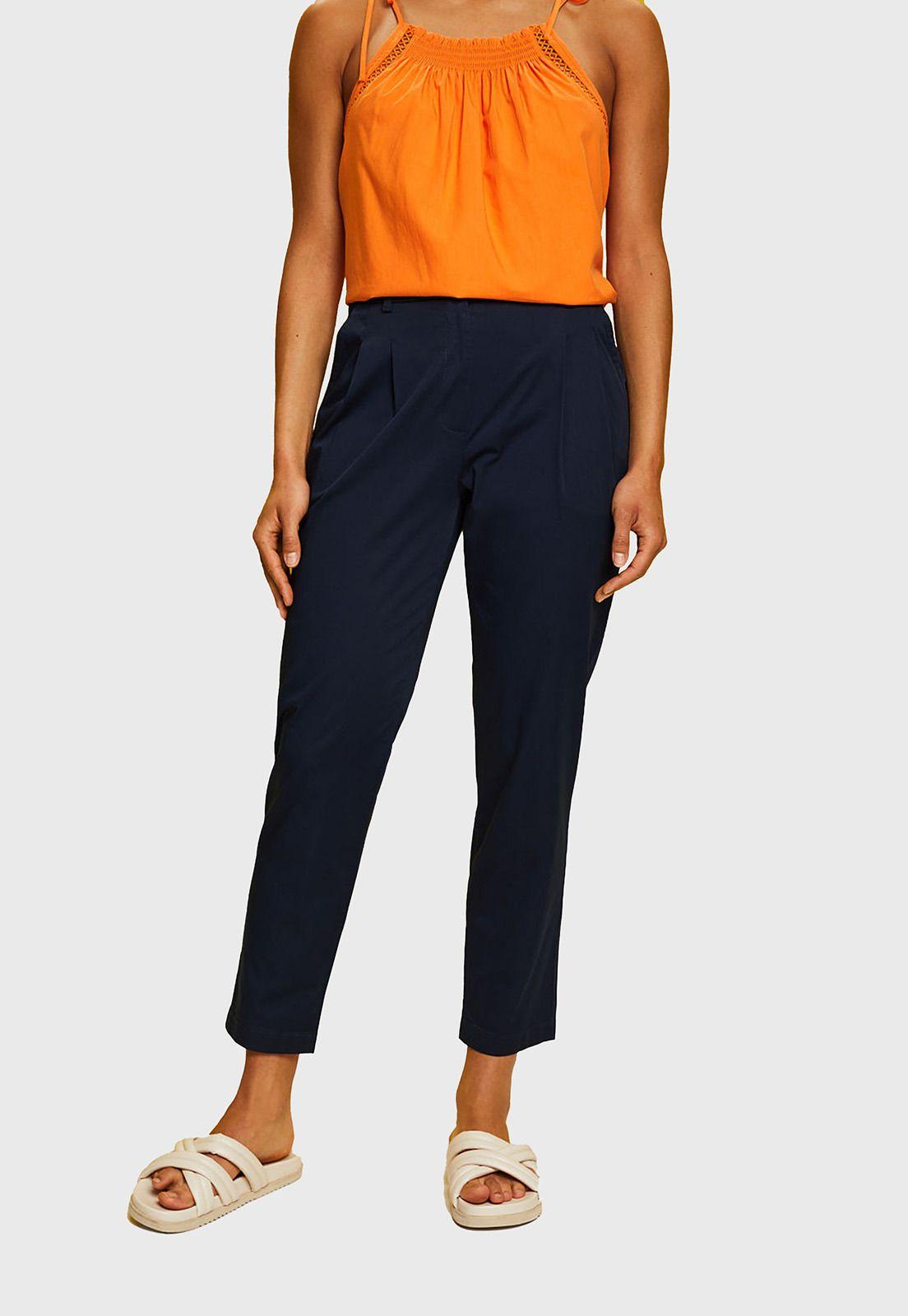 Pantalón Con Pinzas Mujer Esprit-0