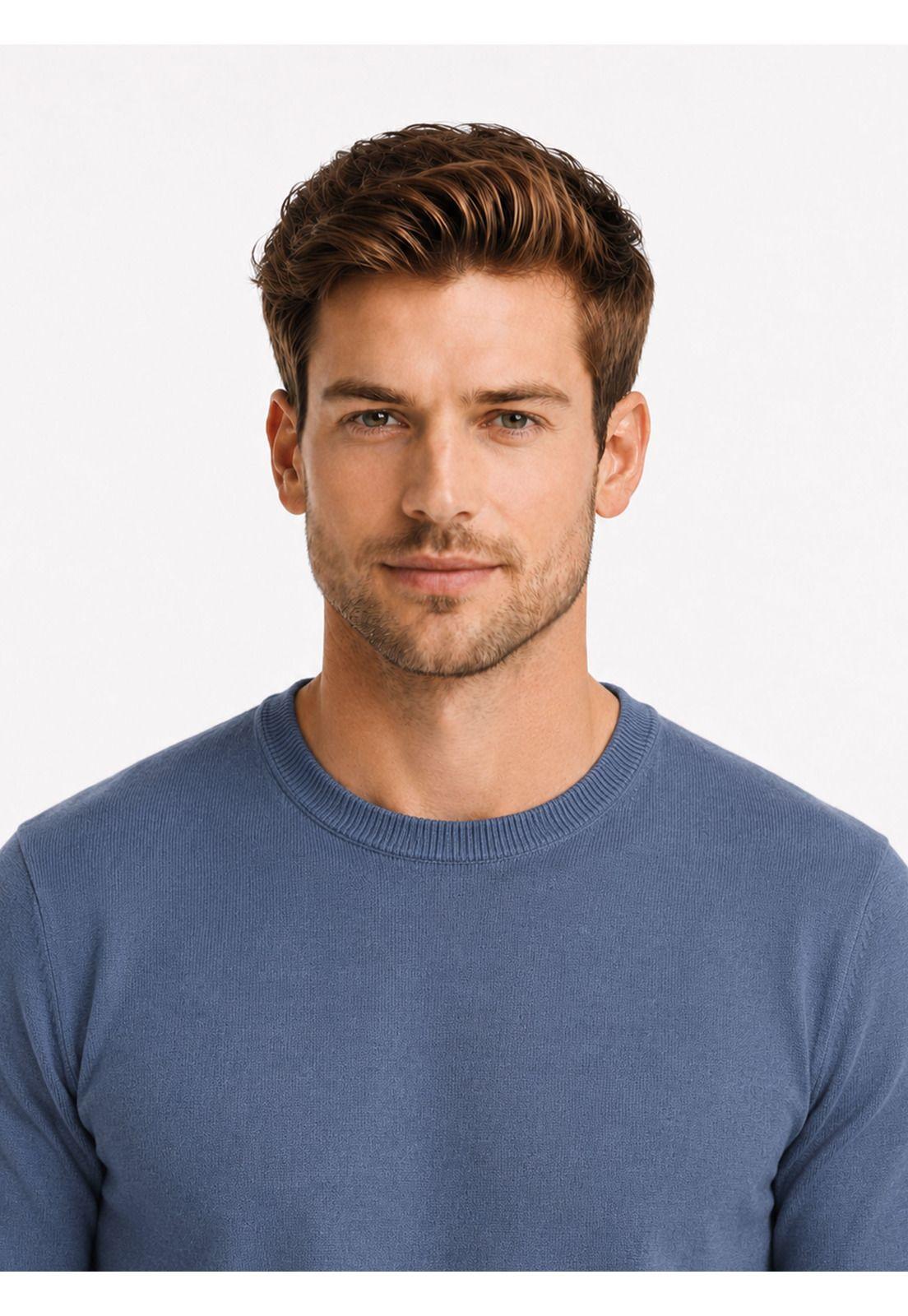 Sweater Stone Wash Regular Fit Azul Arrow SW34086AZ-2