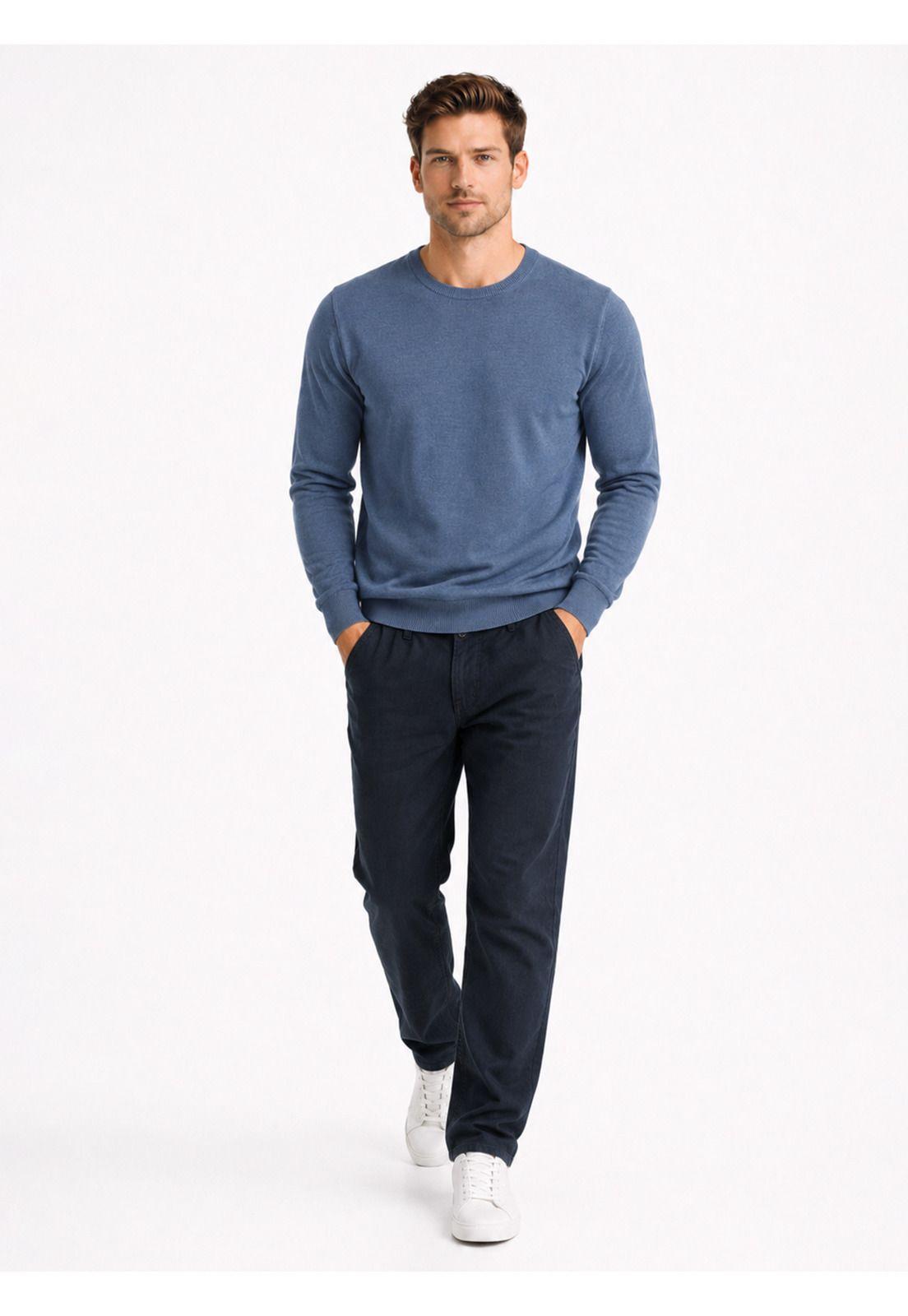 Sweater Stone Wash Regular Fit Azul Arrow SW34086AZ-3