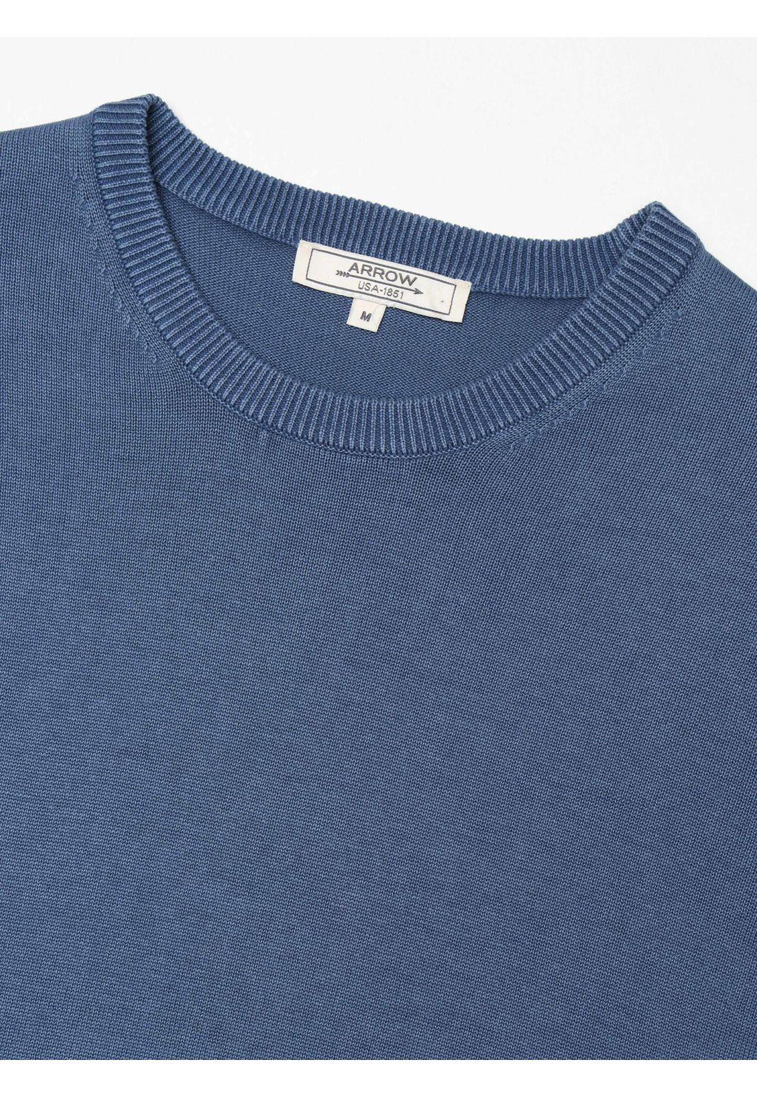 Sweater Stone Wash Regular Fit Azul Arrow SW34086AZ-4