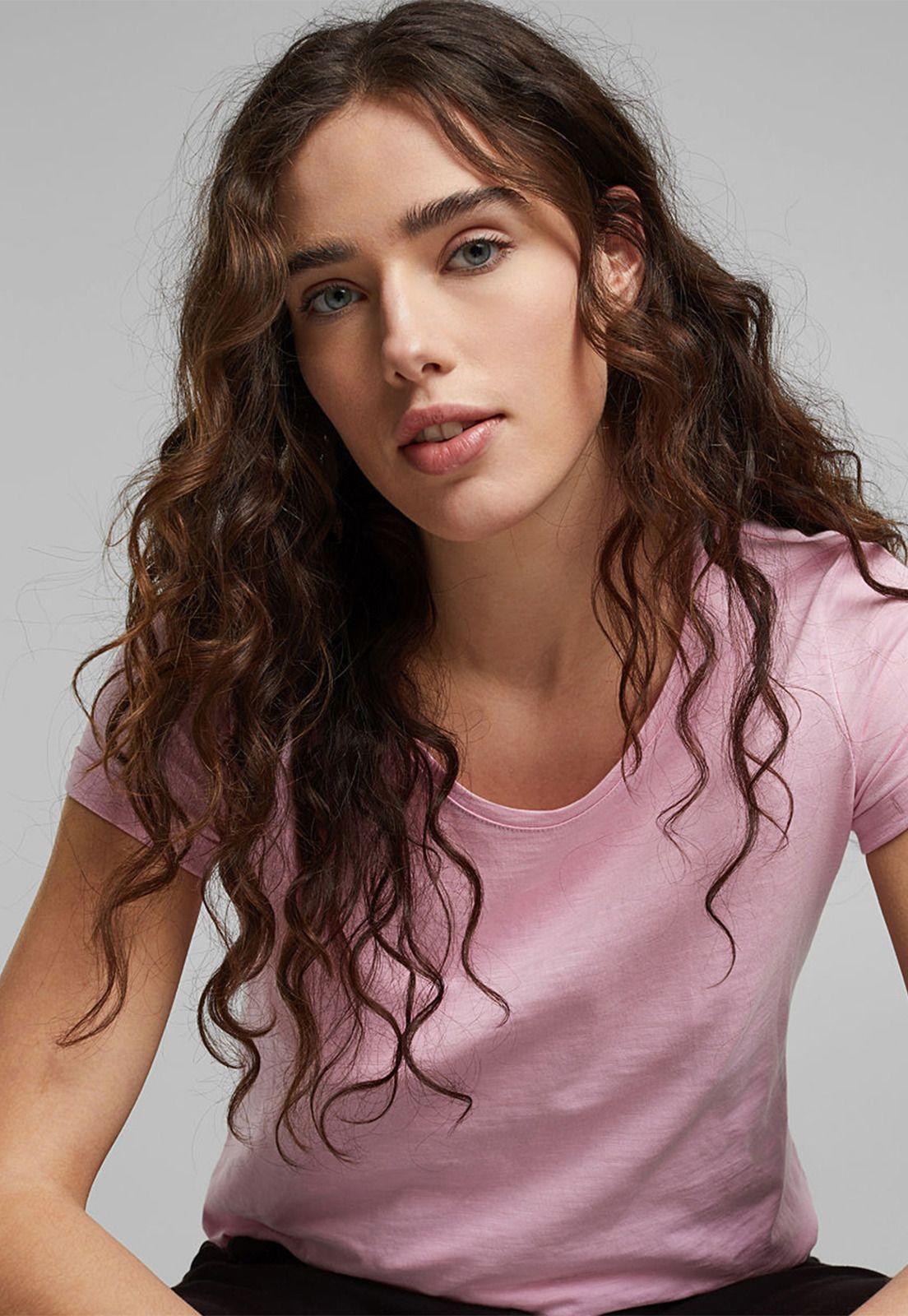 Polera Mujer Manga Corta Lisa Esprit-0