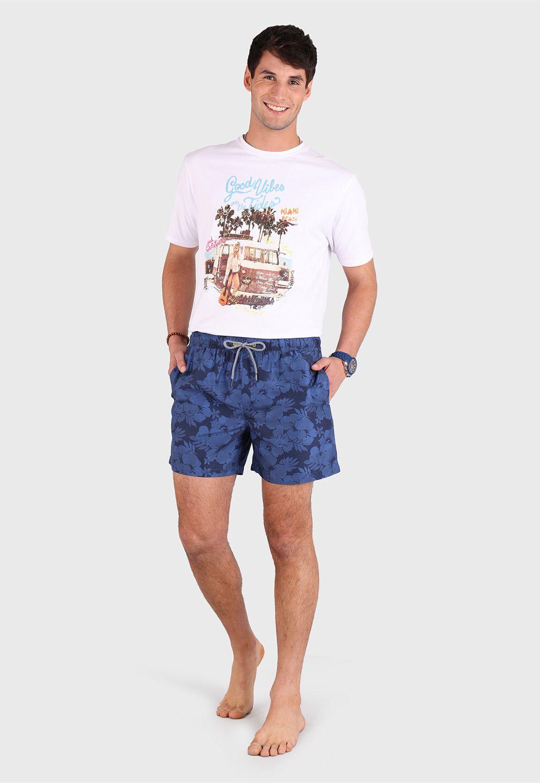 Short De Baño Print Flores Arrow-3