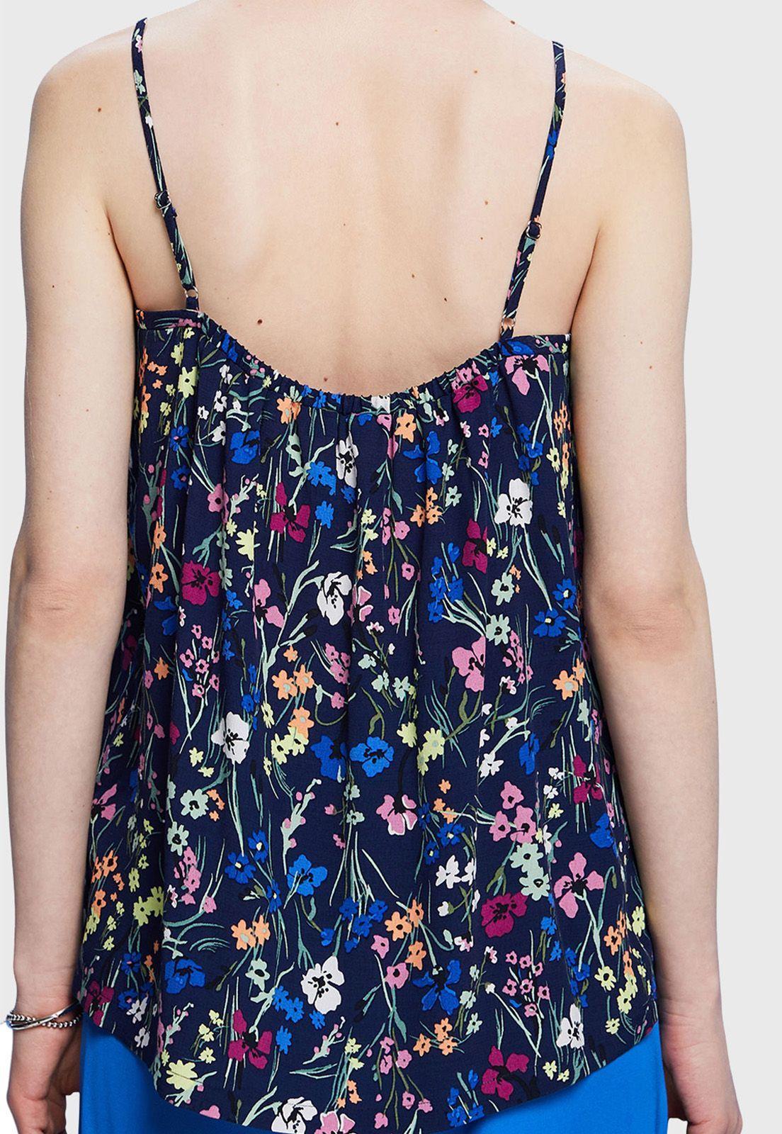 Blusa Sin Mangas Con Diseño Estampado Mujer Esprit-1