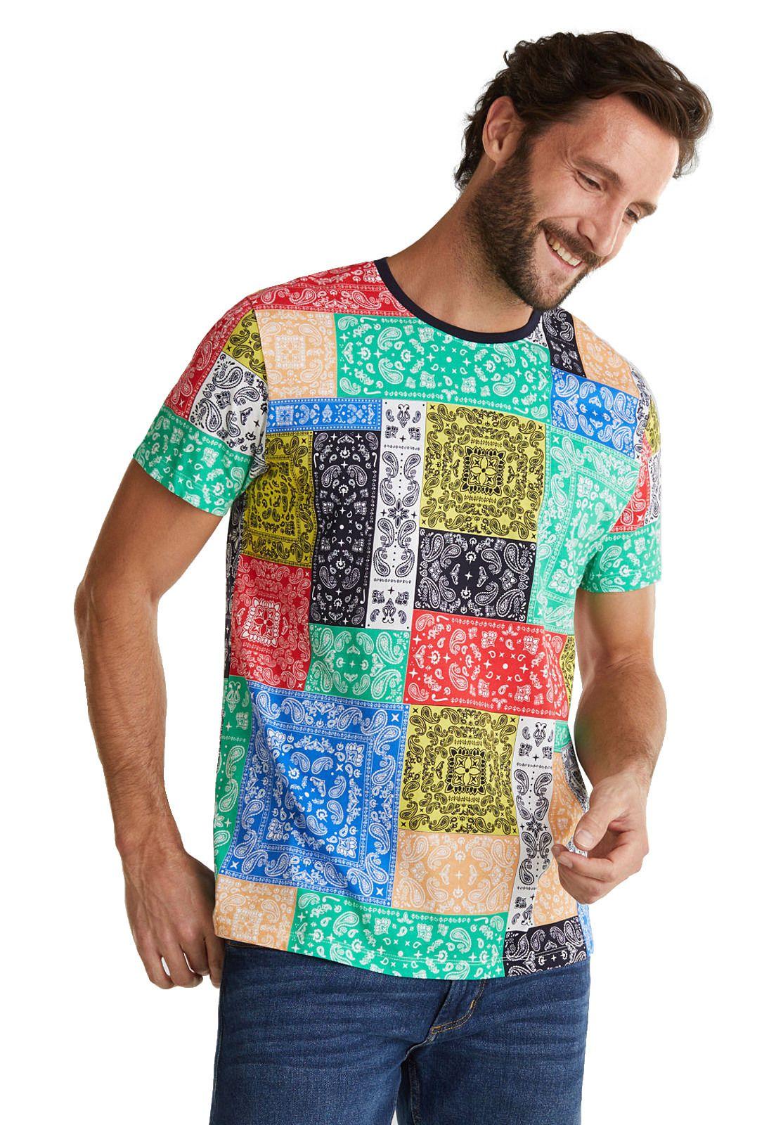 Polera de punto estampada-0