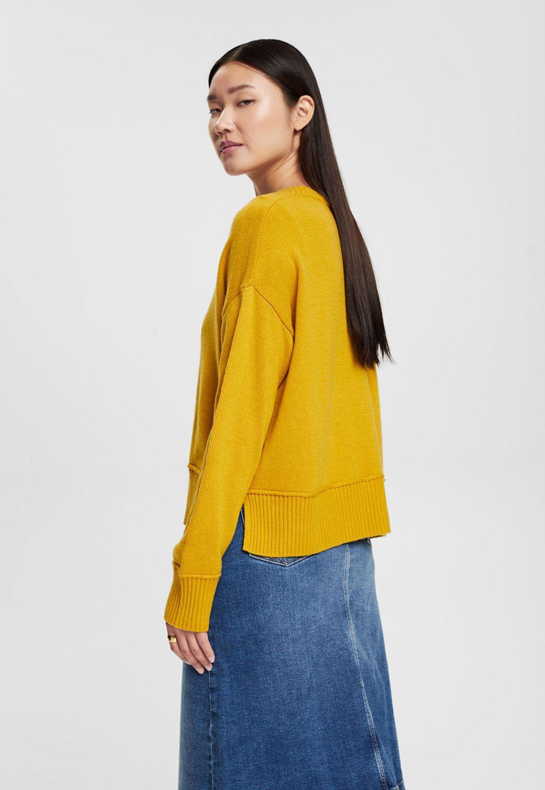 Sweater De Punto En Mezcla De Lana Mujer Esprit-1