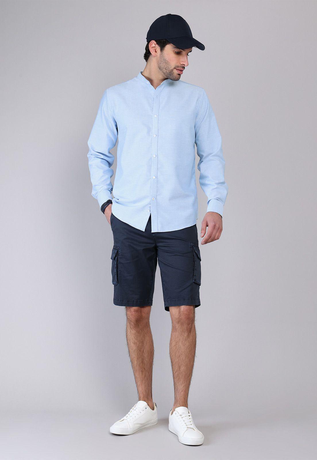 Camisa Cuello Mao Soviet SCVF021CE-3