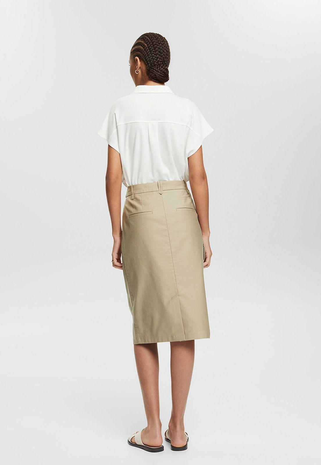 Falda Midi Estilo Cargo Esprit-1