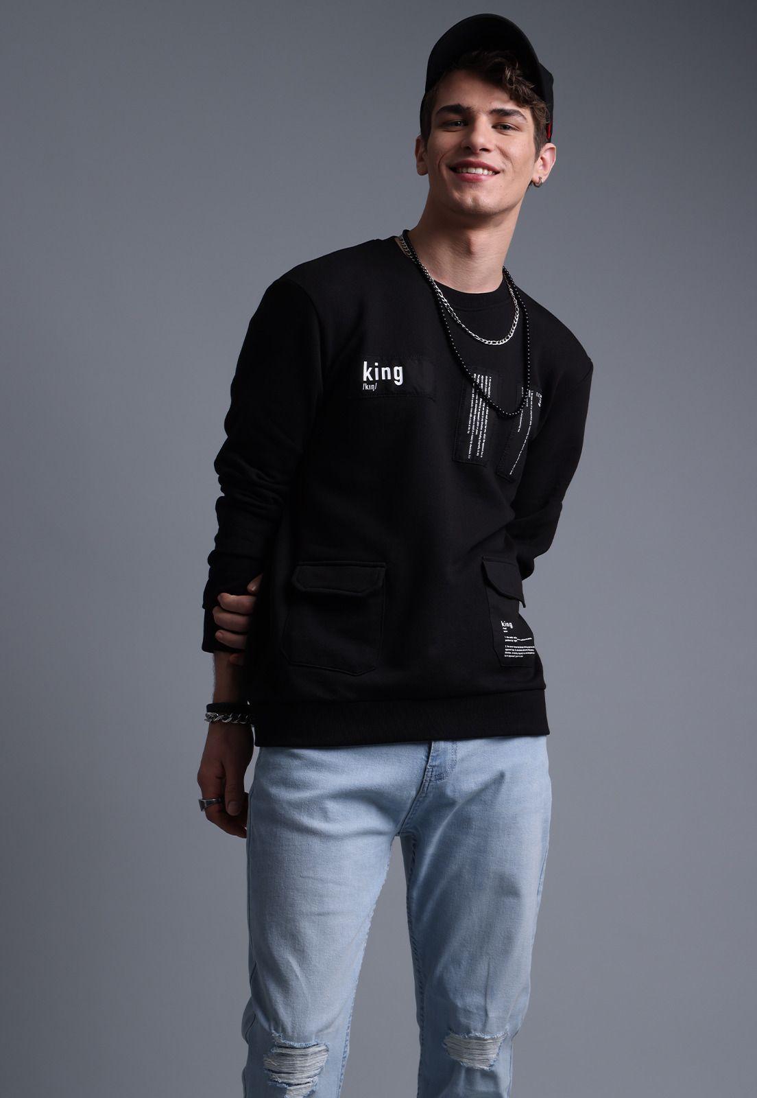 Poleron Cuello Redondo Hombre Soviet SPLH602NE-1