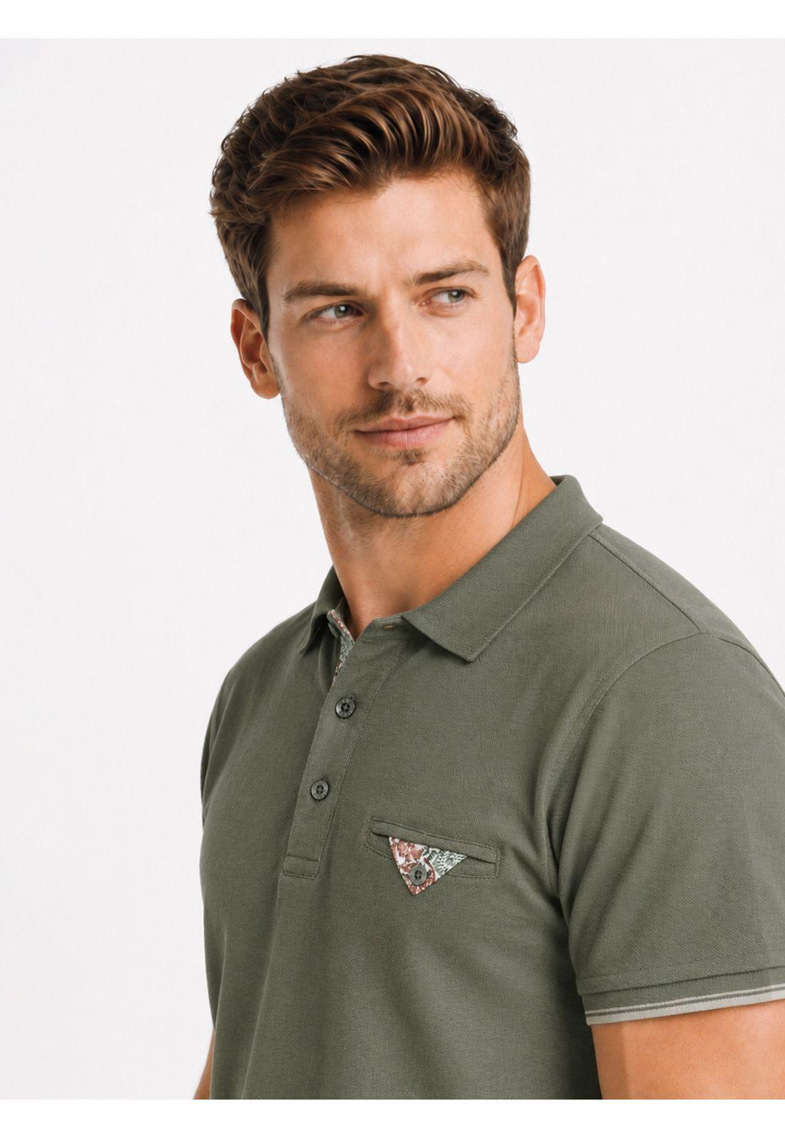 Polera Pique Regular Fit Verde Arrow PO34039VE-2