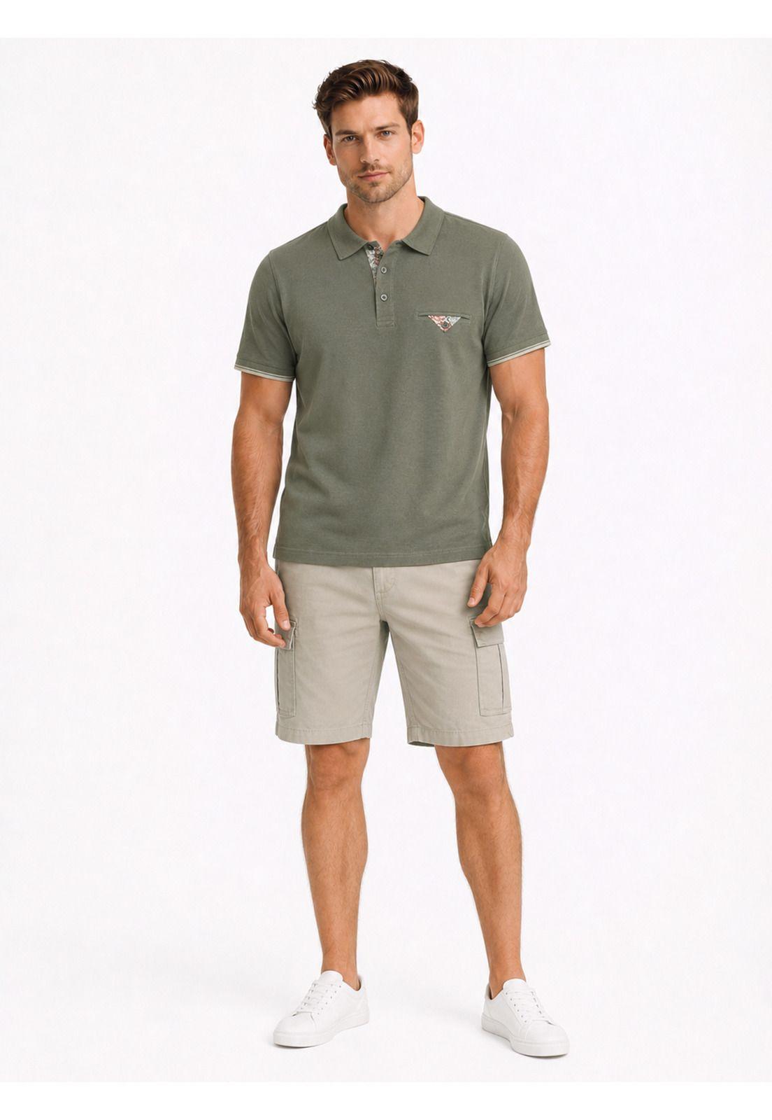 Polera Pique Regular Fit Verde Arrow PO34039VE-3