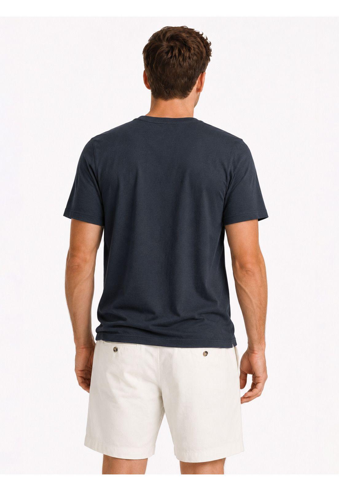 Polera Algodón-Modal Lisa Regular Fit Azul Marino Arrow PO34042NB-1