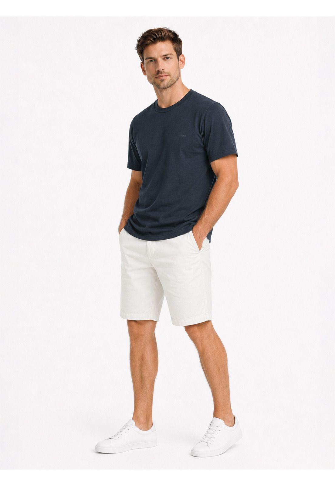 Polera Algodón-Modal Lisa Regular Fit Azul Marino Arrow PO34042NB-3