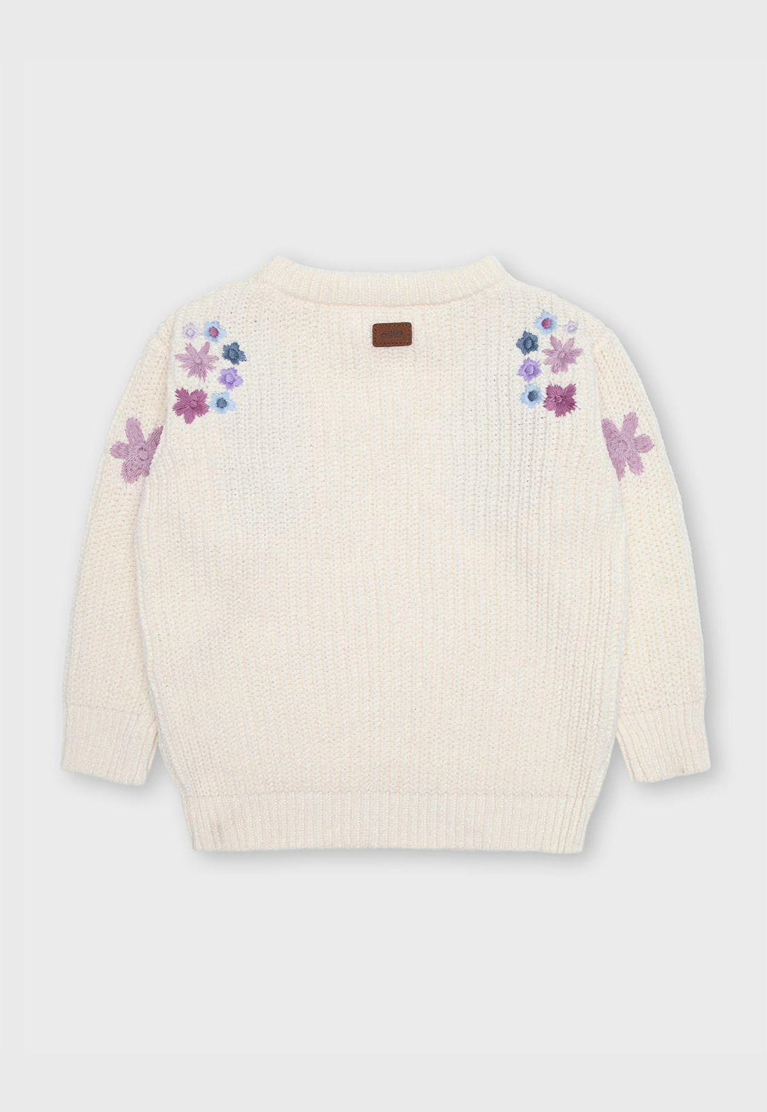 Sweater Con Bordado Niña Osito-1