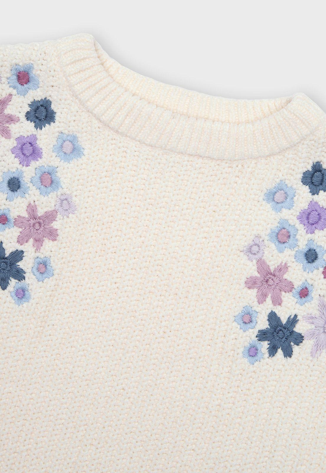 Sweater Con Bordado Niña Osito-2