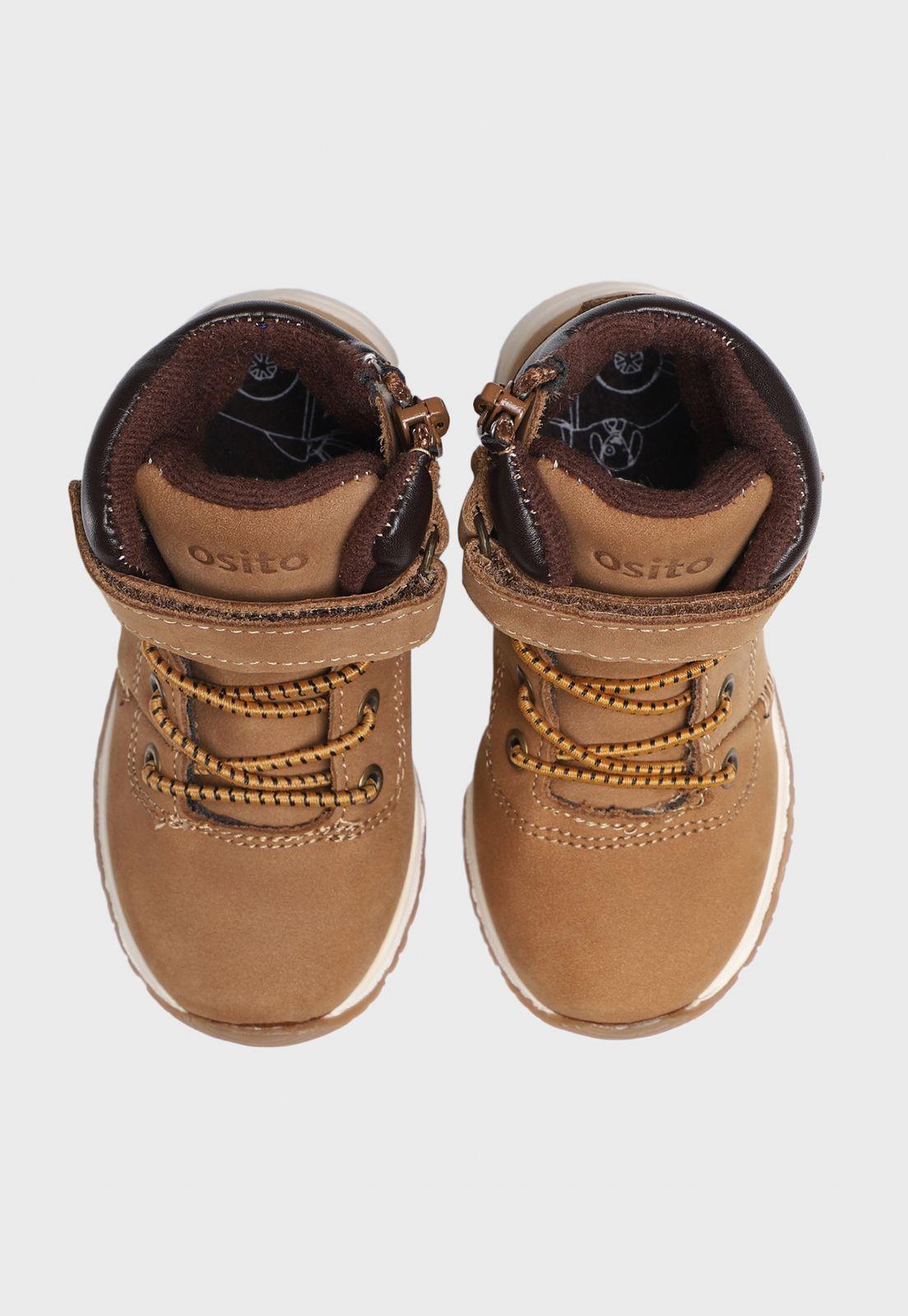 Botín De Cuero Niño Osito-5