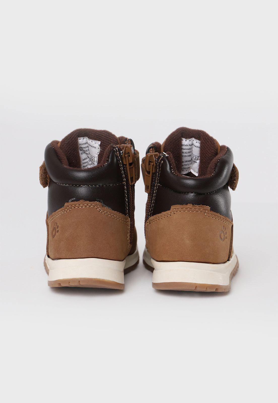 Botín De Cuero Niño Osito-4