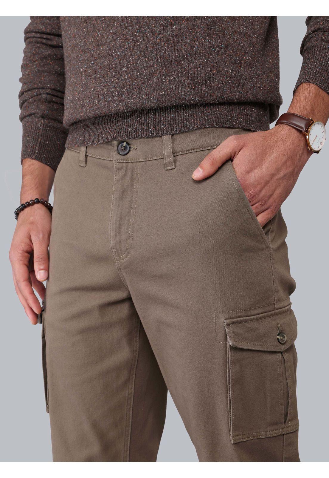 Pantalón Cargo Regular Fit Café Piero Butti PBCIB10CA-2