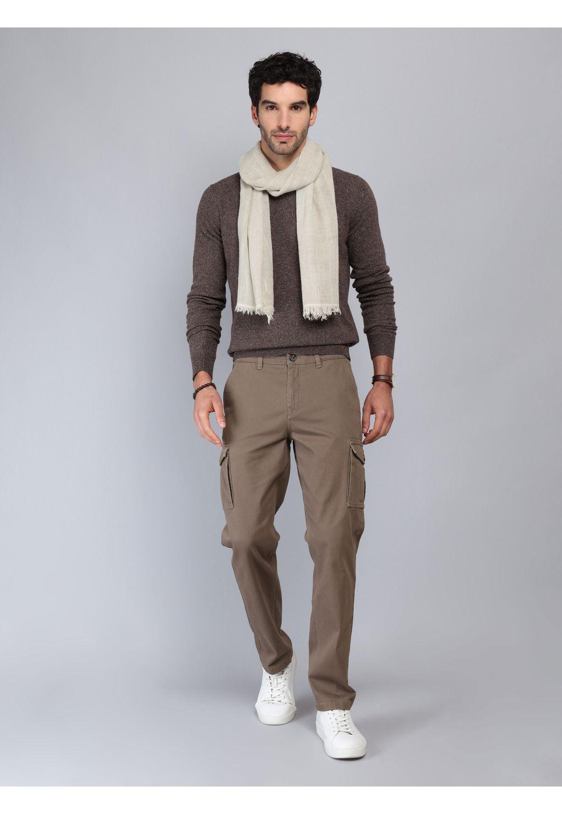 Pantalón Cargo Regular Fit Café Piero Butti PBCIB10CA-3