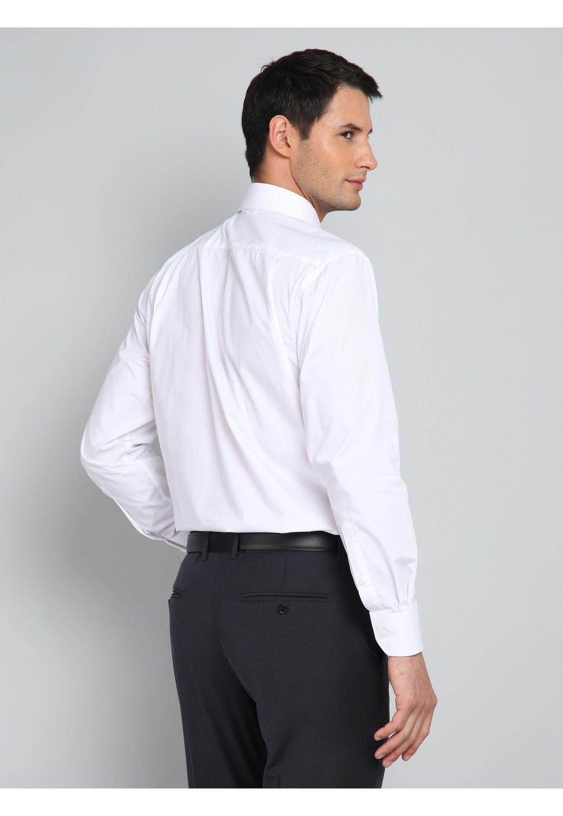 Camisa Hombre Arrow Cuello Italiano Blanca Tailored Fit-2