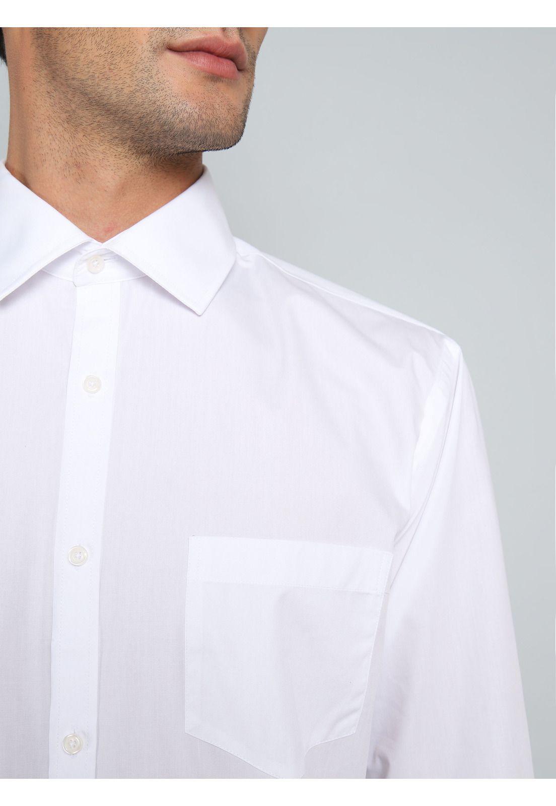 Camisa Hombre Arrow Cuello Italiano Blanca Tailored Fit-3