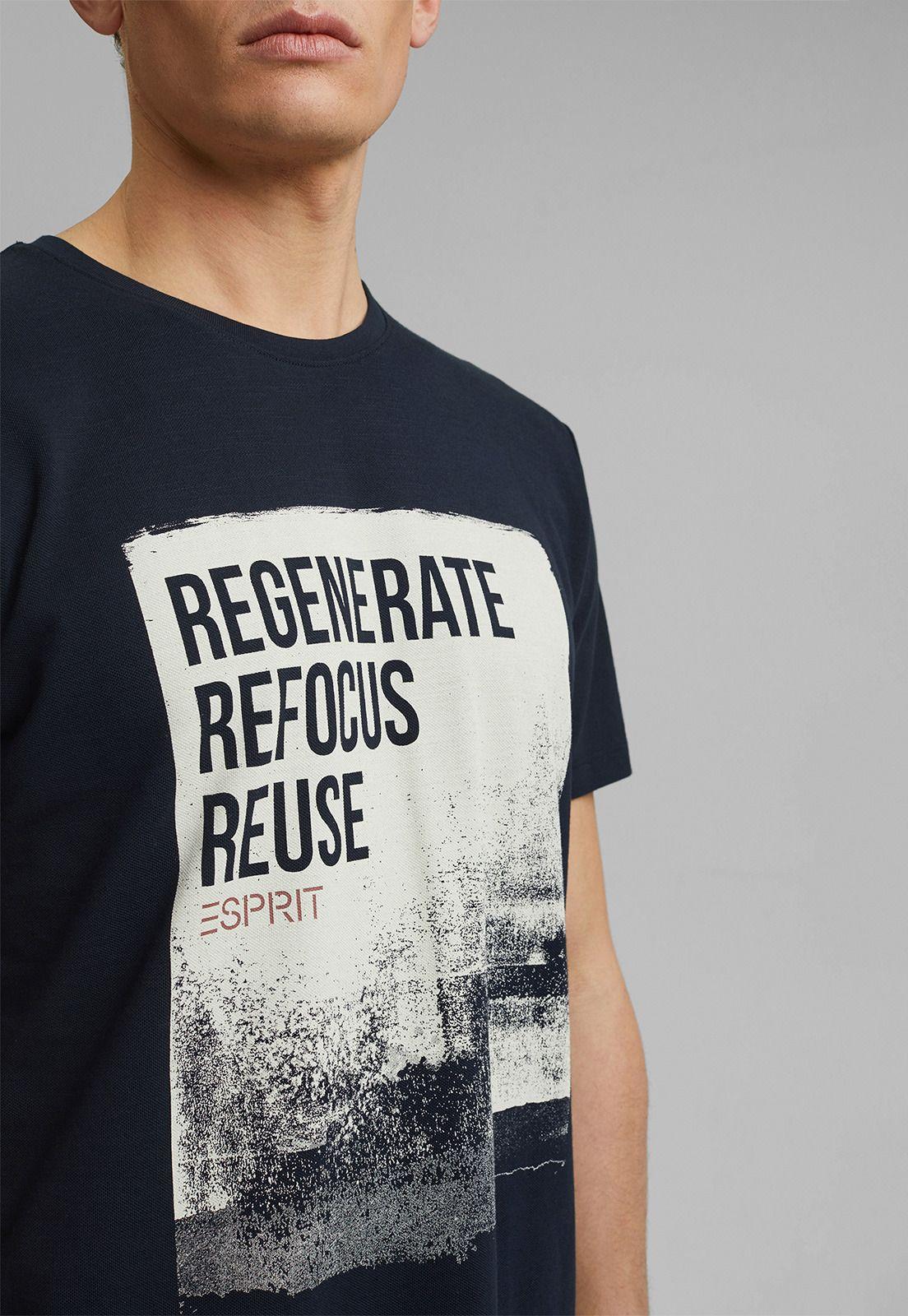 Polera Hombre De Piqué Con Estampado Esprit-2