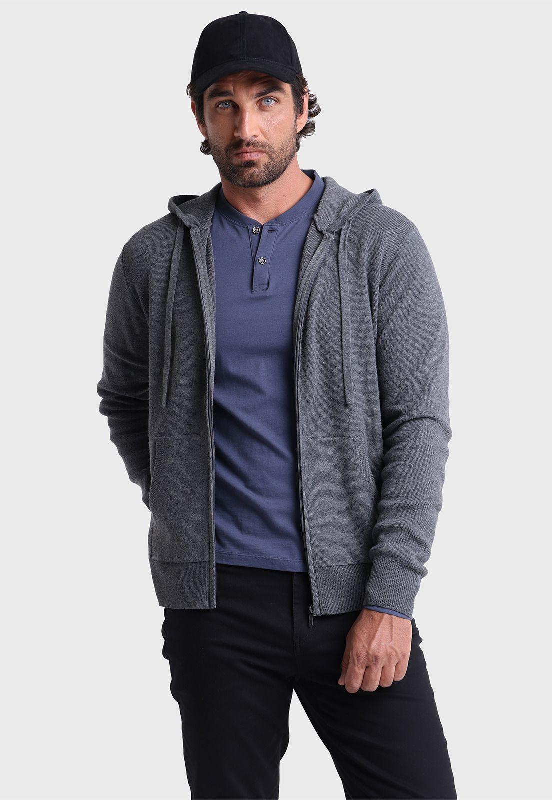 Sweater Full Zipper Capucha Arrow-1