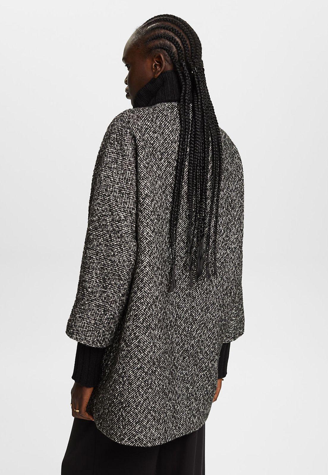 Chaqueta con cuello mao y manga tres cuartos Mujer Esprit-1