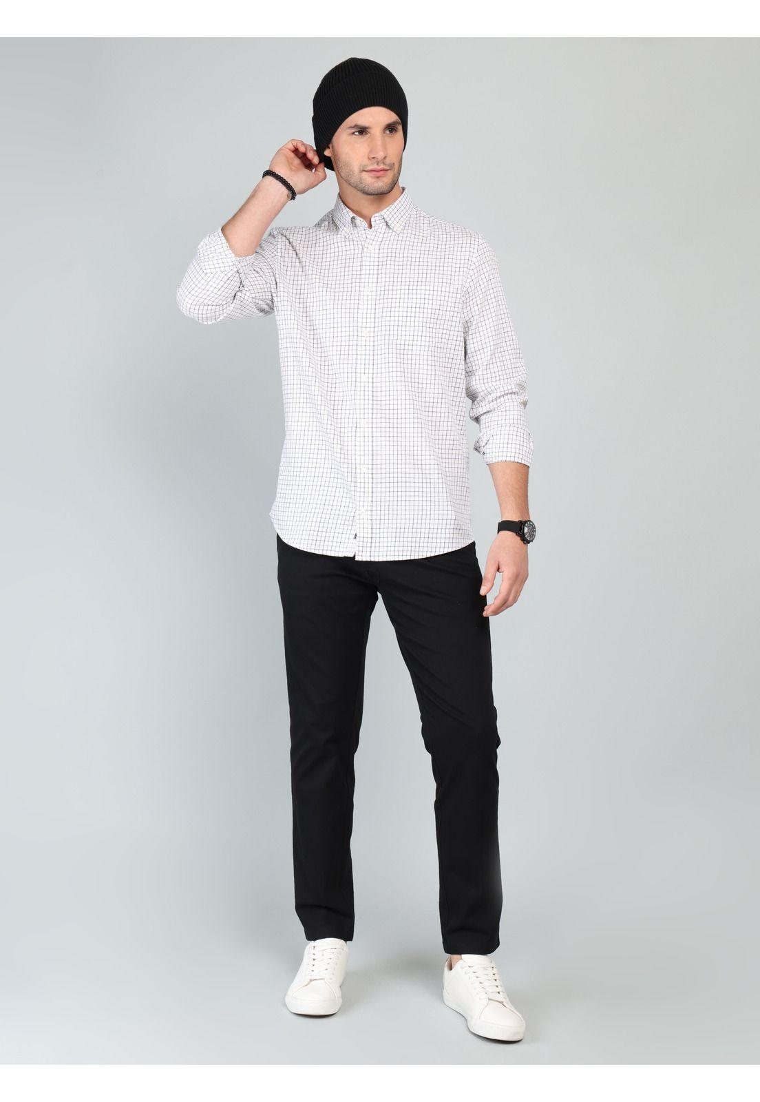 Camisa A Cuadros Regular Fit Verde Arrow CM33004VE-3