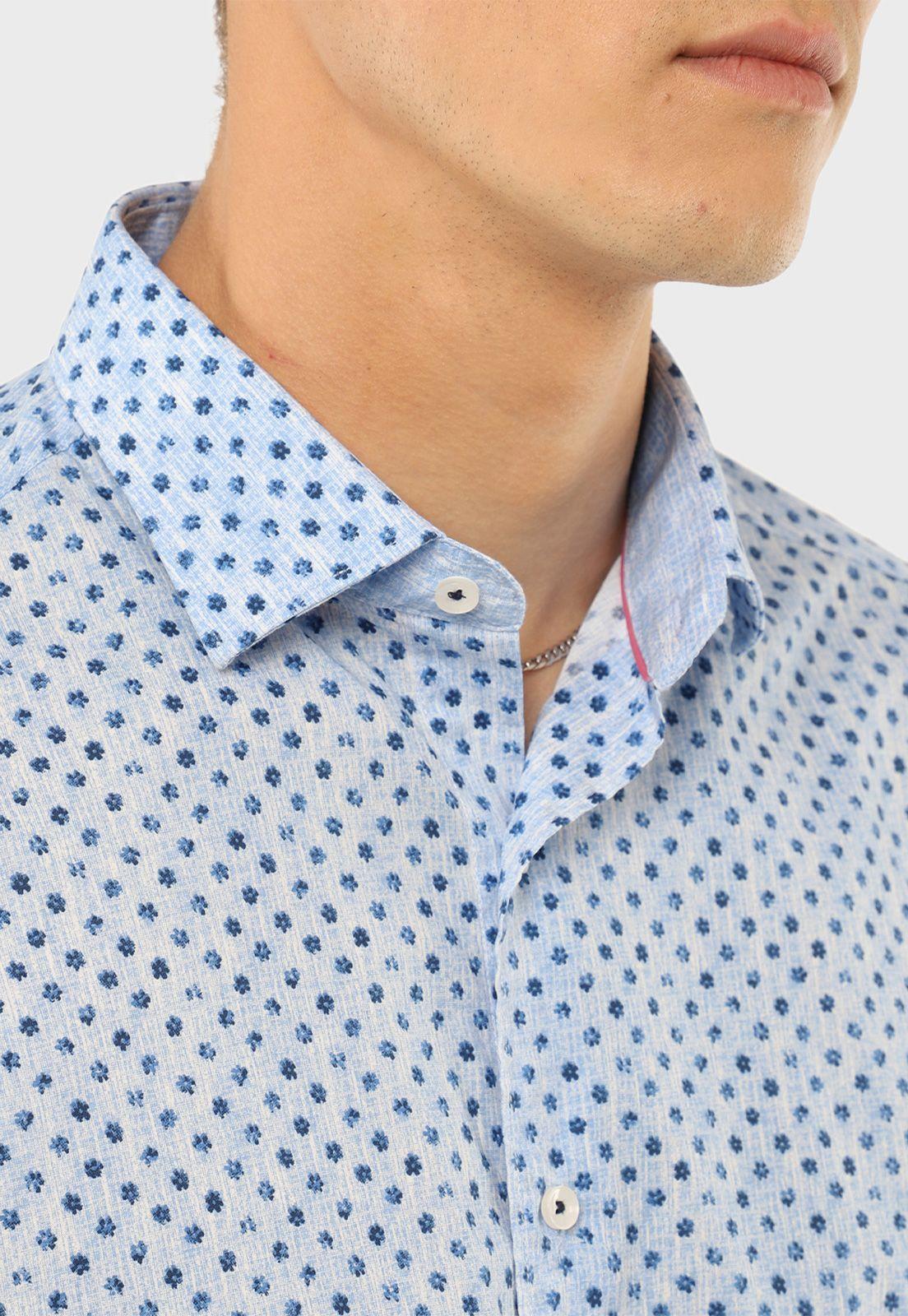 Camisa Manga Larga Floreada Guy Laroche-2