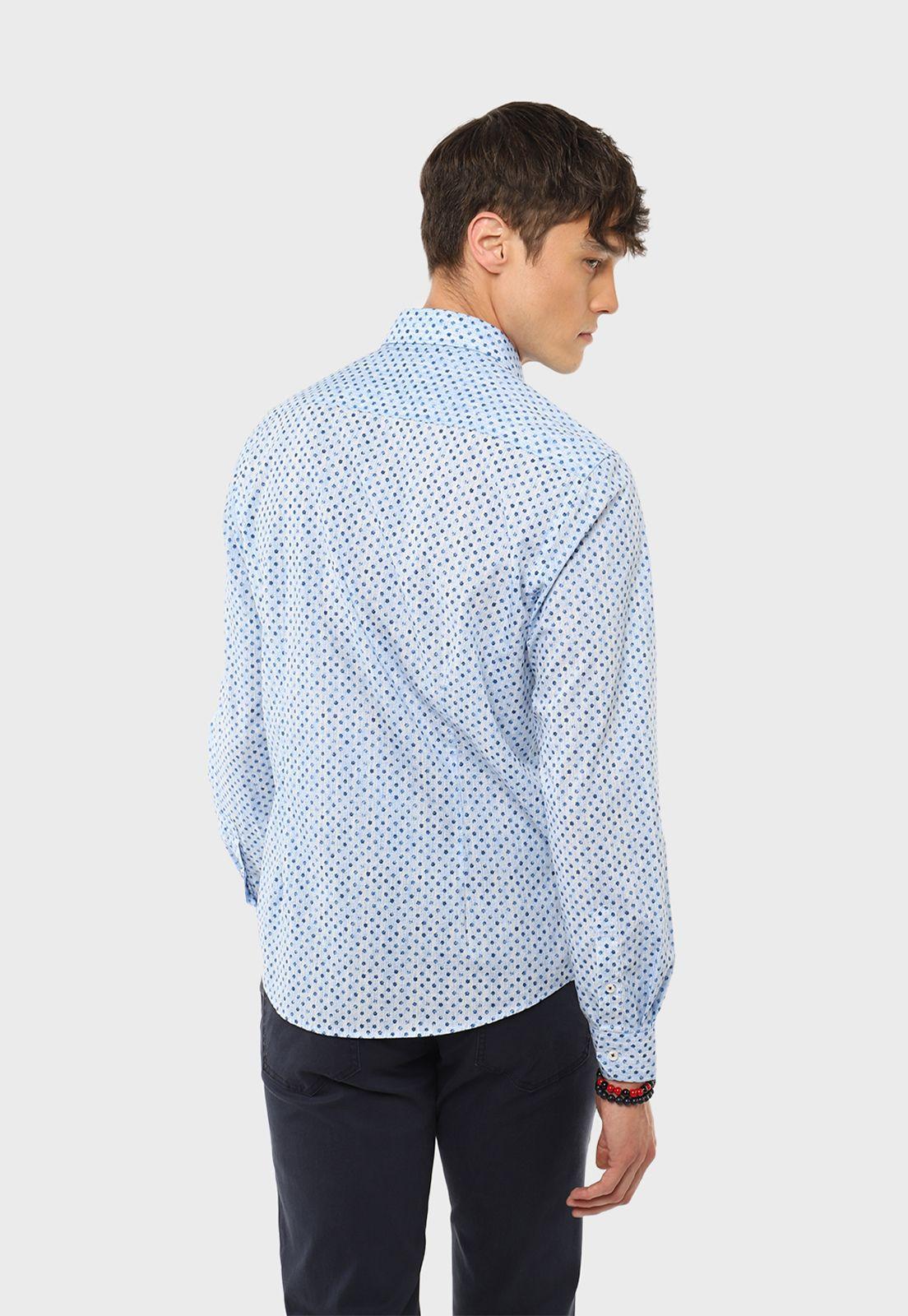 Camisa Manga Larga Floreada Guy Laroche-1