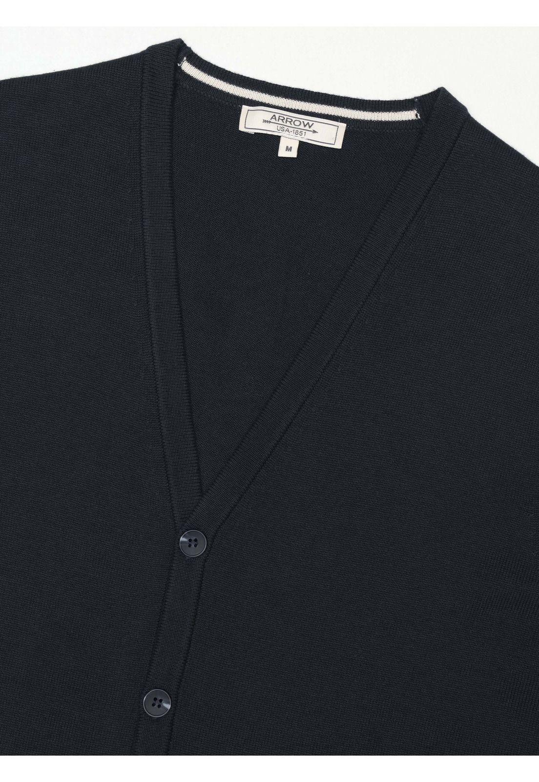 Sweater Sin Mangas Regular Fit Azul Marino Arrow SW34087NB-4