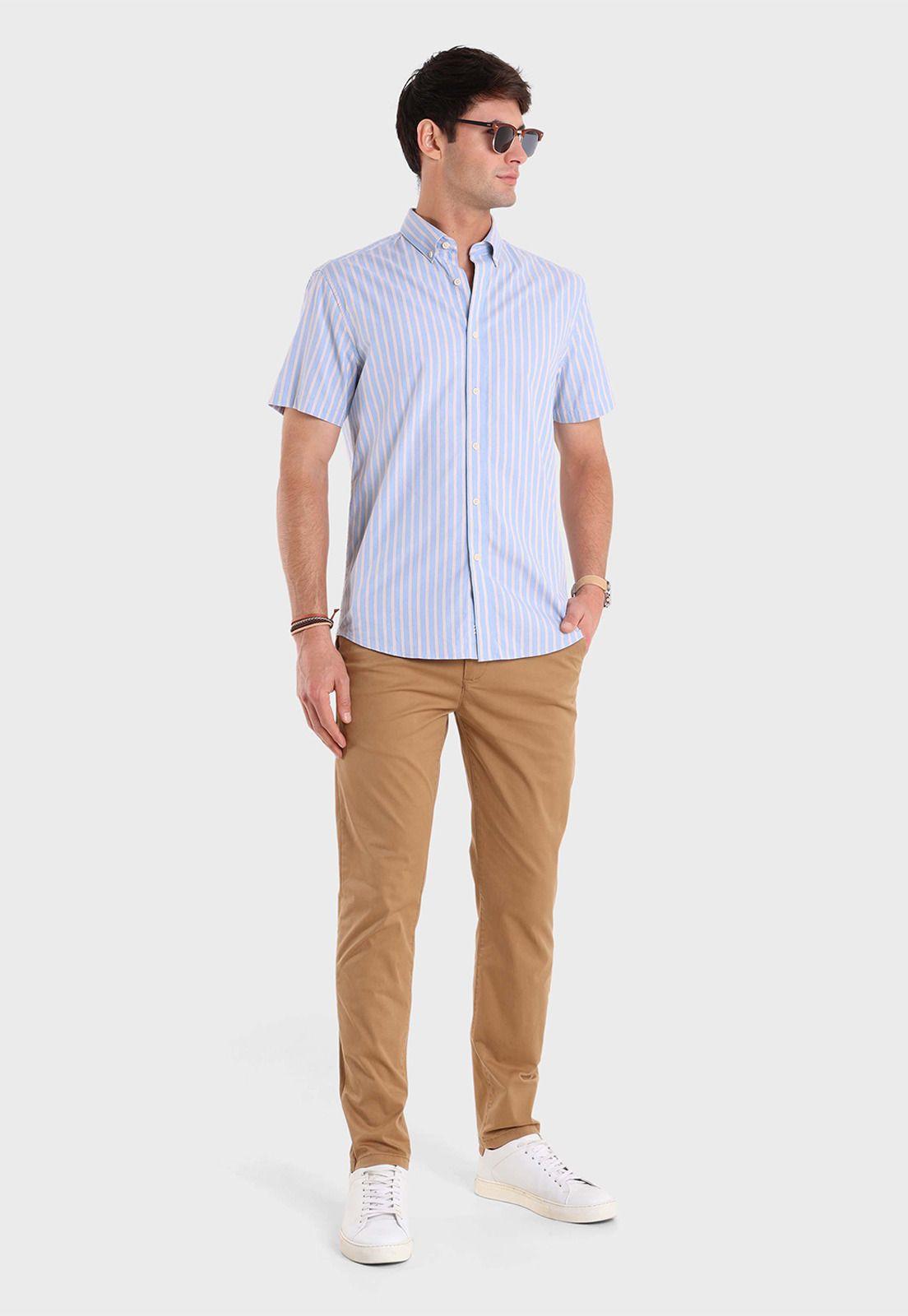 Camisa Rayas Manga Corta Arrow-4