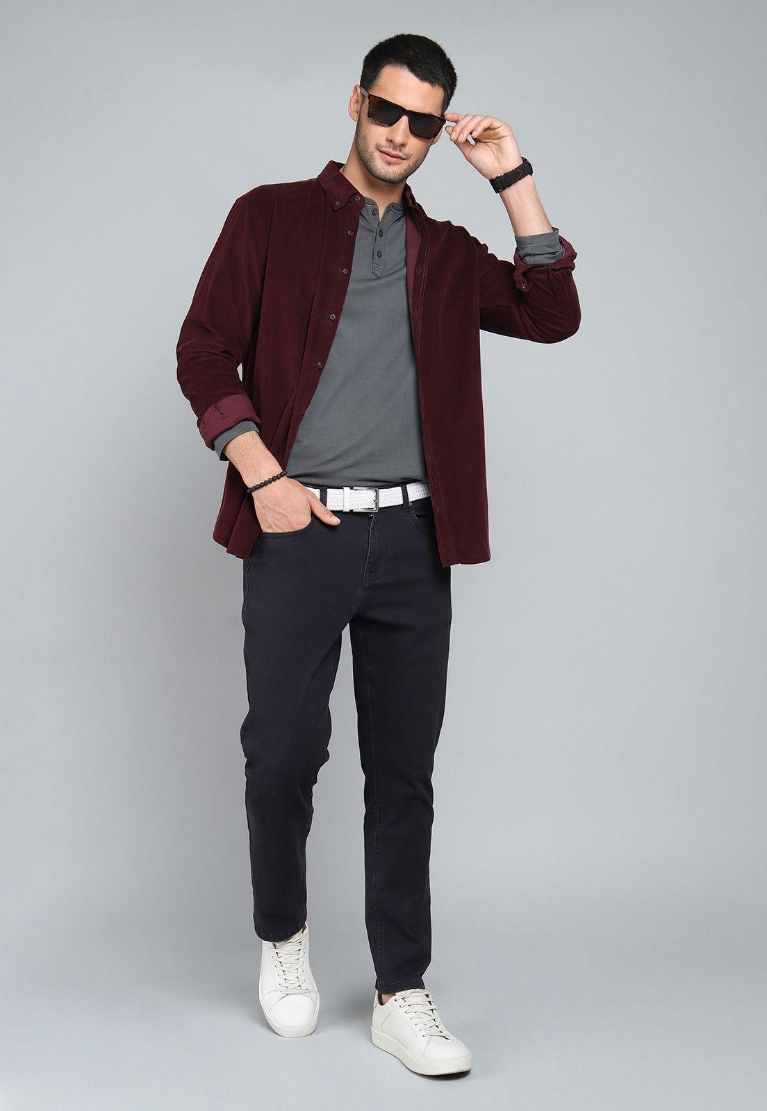 Camisa Cotelé Manga Larga Arrow CM31007BU-3