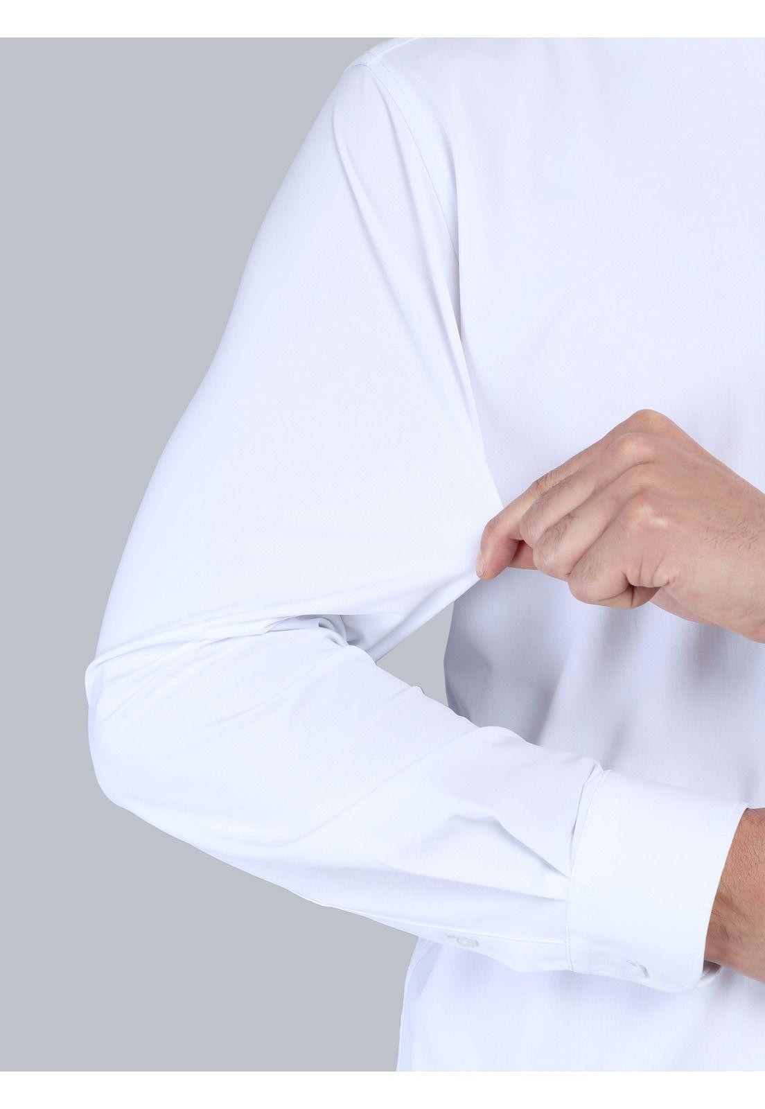 Camisa Ultra Spandex Regular Fit Blanco Arrow CM33055BL-5