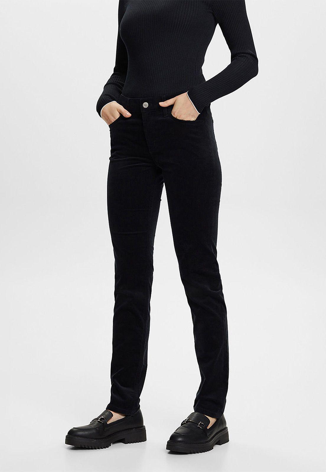 Pantalón De Cotelé De Tiro Medio Mujer Esprit 093EE1B305-0